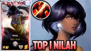 WILD RIFT NILAH - TOP 1 NILAH GAMEPLAY - GRANDMASTER RANKED
