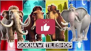 🎬⚡ Funny Mammoth 🦣🆚 Funny Manfred 🦣🆚 Funny Ellie 🦣🆚 Funny Horton 🐘|Coffin Dance Tiles Hop 🪩🌈🔥🎊