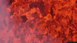 Mesmerizing close up of churning lava