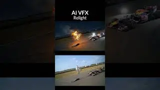 AI VFX on dynamic shots #vfx #edit #relight #mago