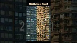 Which house is closer?1️⃣ or 2️⃣ #riddles #nature #question #shortvideo #shorts