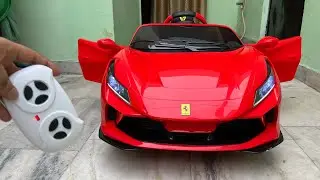 RC Ferrari F8 Car Unboxing & Testing | Remote Control Ride on Ferrari Car | Shamshad Maker🔥🔥