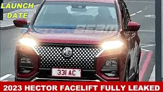2023  MG Hector Facelift Front Leaks &ndash; First Undisguised Photo | Launch Date Set For January 5, 2023