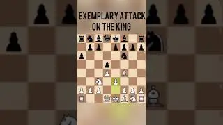 Exemplary attack on the king in Queen&rsquo;s pawn game, Chigorin variation