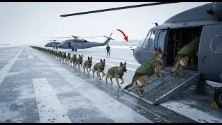 German Shepherds Boarding a Helicopter &mdash; What&rsquo;s Their Secret Mission?
