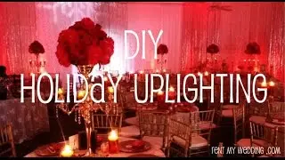 DIY Holiday Uplighting