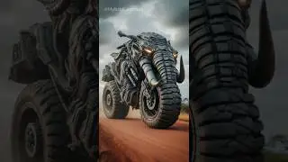 Amazing Hybrid Animals With Motorcycles #hybrid #animals #fusion #motorcycle