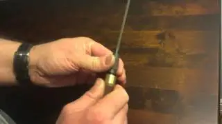 Homemade needle file handle