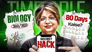 NEET 2026: Biology 360/360 in 80 Days 🤯 || Timetable + Secret Hacks || Physics Wallah