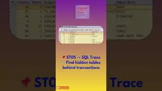 How to Quickly Find Tables in SAP | SE11 SE16N ST05 Trick #sap #microsoft #job #trending  #viral