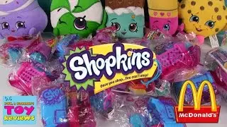 McDonalds Shopkins Happy Meal Toys | Huge Opening Palooza | PSToyReviews