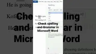 Проверка орфографии и грамматики в Microsoft Word