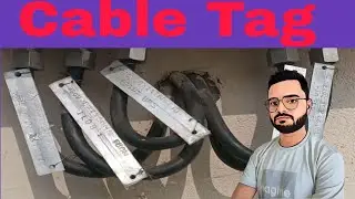 Cable tag kyon lagate hai | Cable Tag Kaise banaye | Tag Kaise Lagaye | #electrical #cable #tag