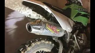 BEST SOUNDING PIT BIKE EVER (PRO CIRCUIT T4 EXHAUST)