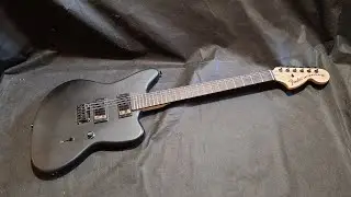 Обзор сборки китайской реплики Fender Jazzmaster Jim Root чёрный матовый сушеный и доработанный