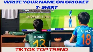 How to make Cricket Team Shirt in 2 minutes II Trending shirts II IT Squad