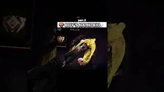 BOYS NAMES BIO 🔥PART 2 👻 #bio​ #freefire​ #name​ #youtubers​ #attitude​#viral​
