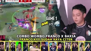 BAXIA ALBERTTT X FRANCO KYY NGERI BANGET REAKSI STREAMER LIAT EVOS VS NAVI GAME 1 REACTION #MPLIDS16