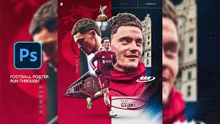 How I made this FRESH Football Poster on Photoshop!