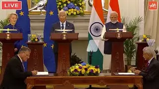 LIVE: PM Modi at joint press meet with President of European Commission & Council | 27-01-2026