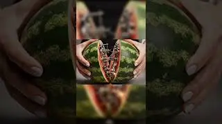 Cutting a Watermelon ASMR #asmr #ai #satisfying #oddlysatisfying #shorts #visualasmr