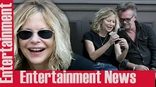 Meg Ryan cackles after checking phone with John Mellencamp  || Shocking