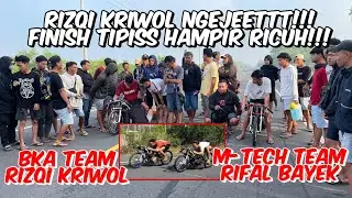M-TECH(Rifal bayek) VS BKA TEAM(Rizqi kriwol)‼️ Laga Herex 500m