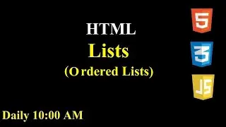 HTML | Ordered List #9