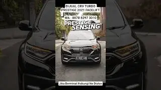 DIJUAL || 💰: 415 JT NEGO / ☎️ : 0878 8297 3010 HONDA CRV 1.5 TURBO PRESTIGE 2021 SENSING FACELIFT