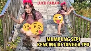 Comedy sketch..|| So funny.. Wanted to cross the footbridge but had to pee halfway up.. Hilarious