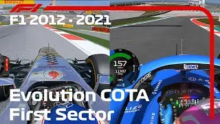 F1 2012-2022 Evolution USGP First Sector - Assetto Corsa