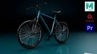 Bicycle Modeling 3D Autodesk Maya 2022