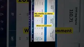 My marks in ssc steno 2023 💔💔 #ssc steno cutoff #sscstenomarks #viral #sscsteno