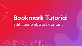 Bookmark x ShopHere: Edit your website's content