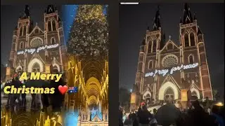 Part 2- Merry Christmas at St Mary's Cathedral. The famous and biggest Church in the city of Sydney.
