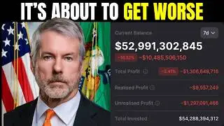 URGENT: MICHAEL SAYLOR HAS LOST $10 BILLION IN BITCOIN...