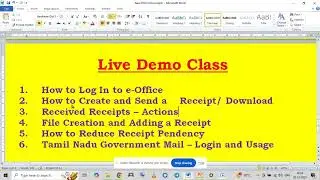 e office tamil  madurai city 29.12.2025 class briefly video