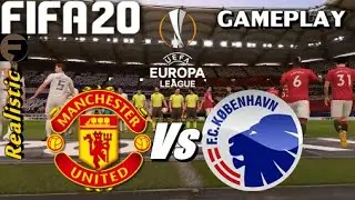 FIFA 20 MAN UTD vs COPENHAGEN | Europa League | PS4 | GAMEPLAY | Dynamic and Closer Camera