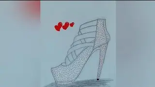 Beautiful Gladiator High Heels Sketch