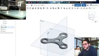 Impression 3d hand spinner made in rizzo