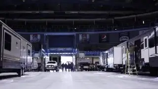 Leisure Time RV time lapse RV show set up