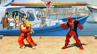 KEN vs DEADPOOL - Street fighter vs Marvel Universe | DEATH BATTLE‼️