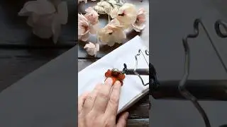 A quiet process of making a red rose🌹 #cottagecorelife #flowermaking
