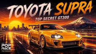 Pop Race 1/64 top secret GT300 Supra Gold | Cinematic 4K Diecast