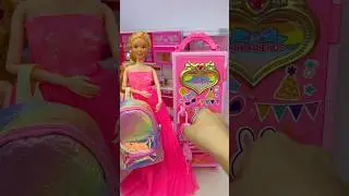 Satisfying With Unboxing Barbie Princess School Supplies Toy, ASMR Video #shorts
