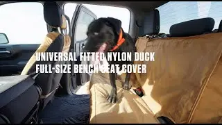 Carhartt Universal Fitted Nylon Duck Full Size Bench Seat Cover