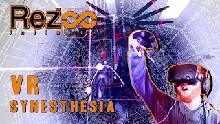 Rez Infinite VR gameplay on HTC Vive - Surreal VR music synthesizer shooter