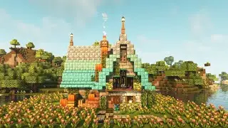 Minecraft: Aesthetic Fairytale Cottage Tutorial / Mizuno's 16 Craft Resource Pack