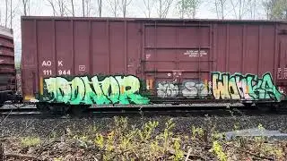 VGD graveyard bench 5/10/25 Acet, Spek, Shot, Pier, Rich, River.. #traingraffiti #benchingtrains