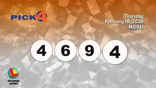 Wisconsin Lottery Midday Draw 02/19/2026